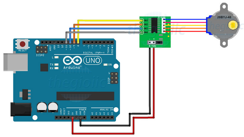 ULN2003 Mạch Điều Khiển Động Cơ Bước