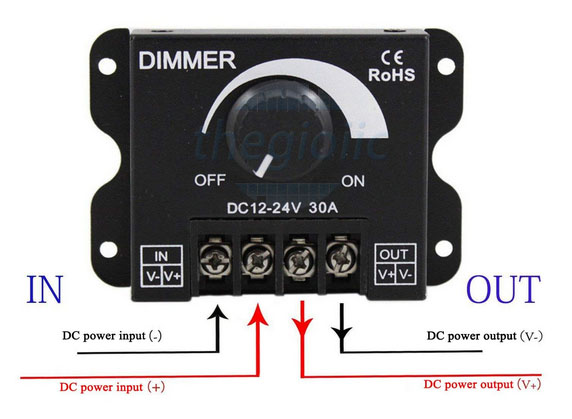 Mạch Dimmer DC 30A