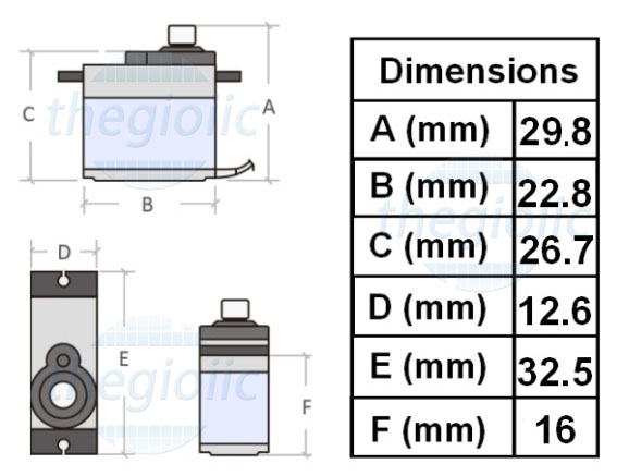 SG92R Động Cơ Servo