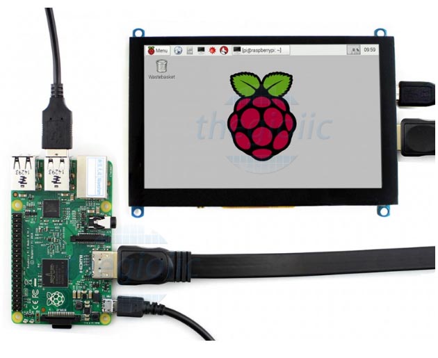 5inch HDMI LCD (G) 800x480 IPS Cảm Ứng Điện Trở Cho Raspberry Pi