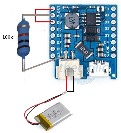 Mạch Sạc Pin Lithium Cho ESP8266 Wemos D1 Mini