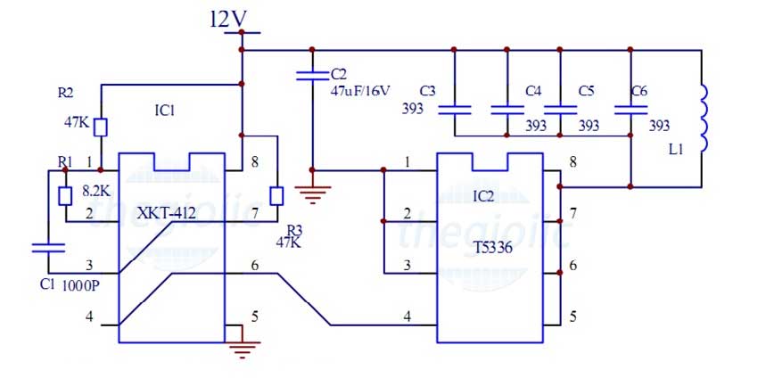 Bộ Truyền Nhận Mạch Sạc Không Dây 5V 2A