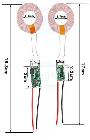 Bộ Truyền Nhận Mạch Sạc Không Dây 5V 2A