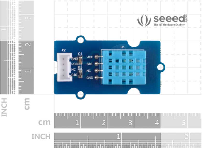Grove - DHT11 Mạch Cảm Biến Nhiệt Độ Độ Ẩm