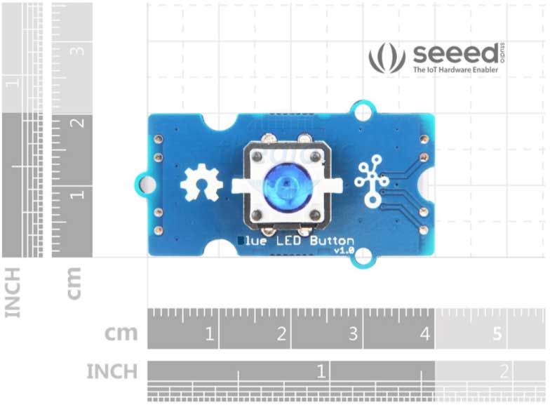 Grove - Mạch 1 Nút Nhấn Có LED Xanh Dương