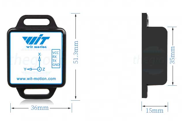 WT61C-TTL Cảm Biến Con Quay Gia Tốc Giao Tiếp TTL