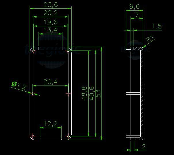 Hộp Nhựa USB 53x24x14