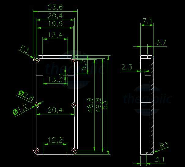 Hộp Nhựa USB 53x24x14