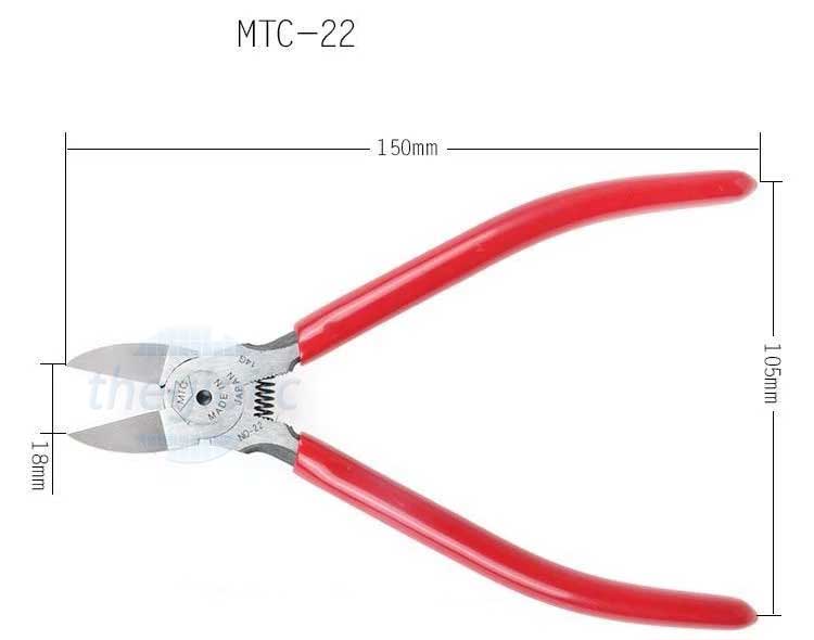 Kìm Cắt Chân Linh Kiện MTC-22 Dài 150mm