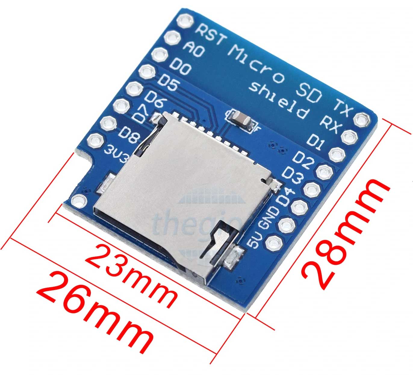 Mạch Đọc Thẻ Nhớ MicroSD Cho Wemos D1 Mini