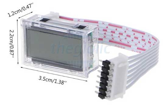 LCD Hiển Thị Cho Mạch Tạo Xung Sin EGS002-EG8010