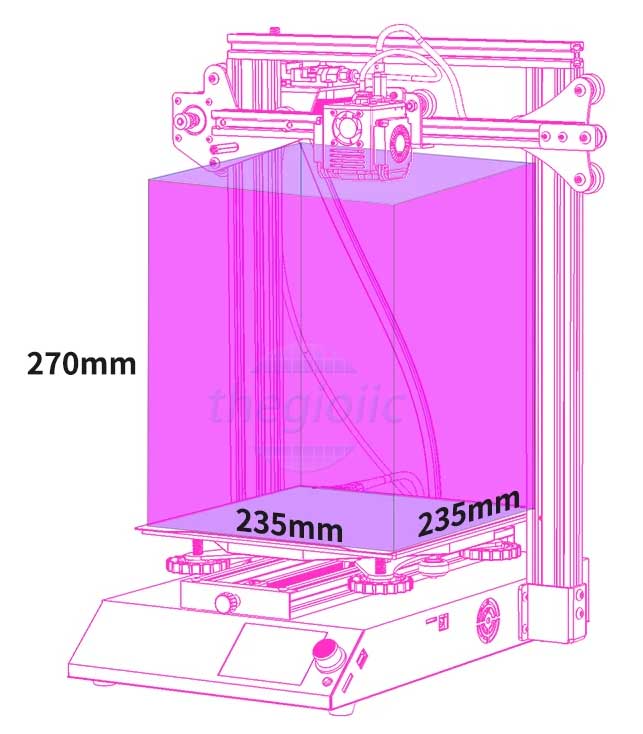 BIQU B1 Máy In 3D Nhựa In 1.75mm Vật In 235x270mm