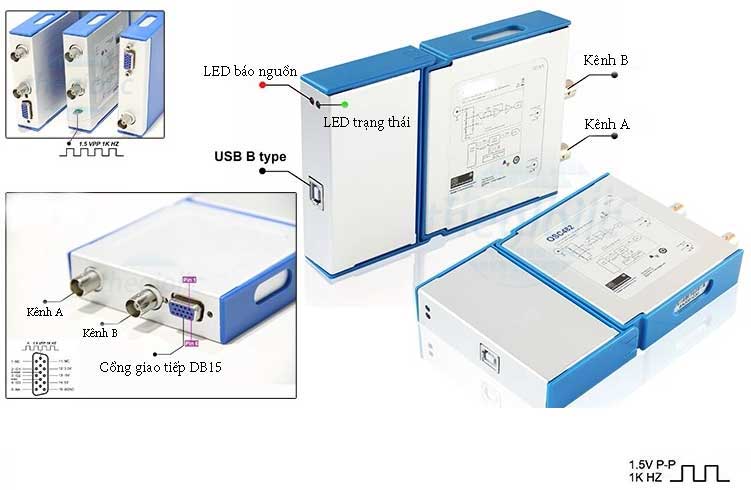 Máy Hiện Sóng 20Mhz Rocktech OSC482