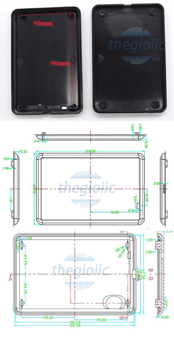 Hộp Nhựa RFID 105X70X12