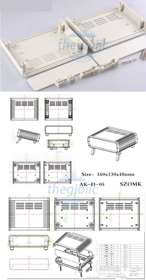 Hộp Nhựa 160X130X48