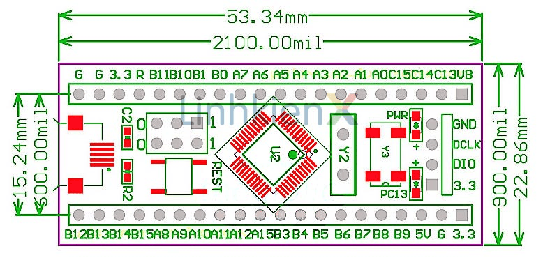 STM32F103C8T6 Board