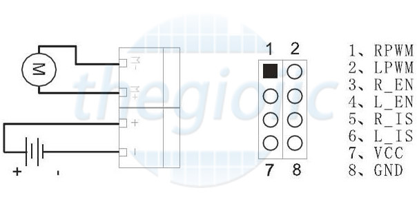 BTS7960 Module Điều Khiển Động Cơ DC 43A