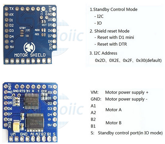 TP6612FNG ESP8266 NodeMCU LUA Điều Khiển Động Cơ