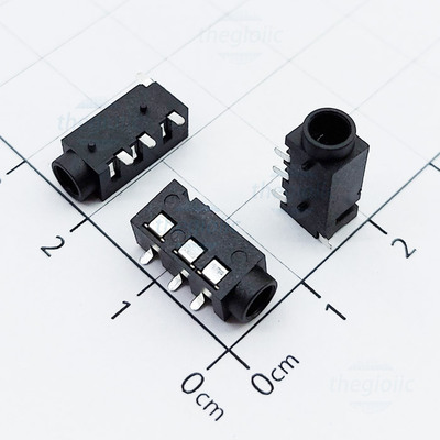 PJ-320D Cổng Audio 3.5mm 3 Cực 4 Chân Dán SMD