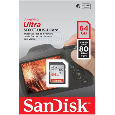 Thẻ nhớ Sandisk SDXC 64GB Class 10 Ultra