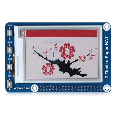 LCD E-Ink Đỏ Đen Trắng 2.7inch 264x176 Giao Tiếp SPI, SKU: 13357