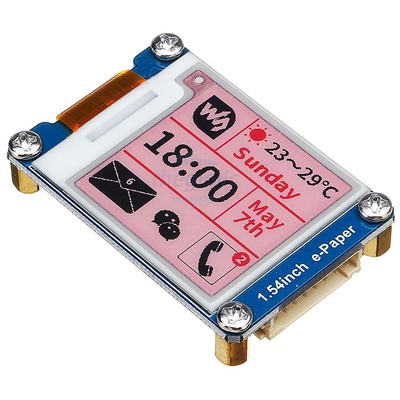 LCD E-Ink Đỏ Đen Trắng 1.54inch 200 x 200 Giao Tiếp SPI, SKU: 13338