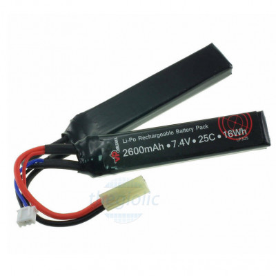 Pin Sạc Lipo 2600mAh 7.4V 25C Dùng Cho RC