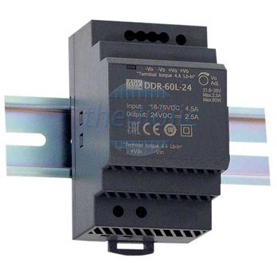 DDR-60G-15 Nguồn Mean Well Gắn Ray 15V 4A