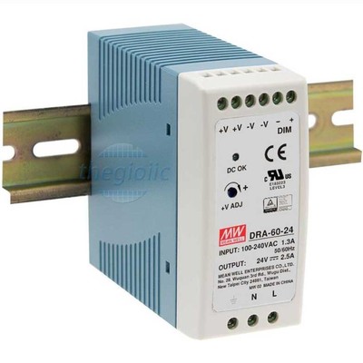 DRA-60-24 Nguồn Mean Well Gắn Ray 24V 2.5A