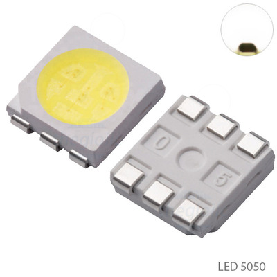 LED Trắng Lạnh 5050 Dán SMD Trong Suốt