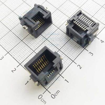 Cổng RJ45 Cái 8P8C 8 Chân SMD V2