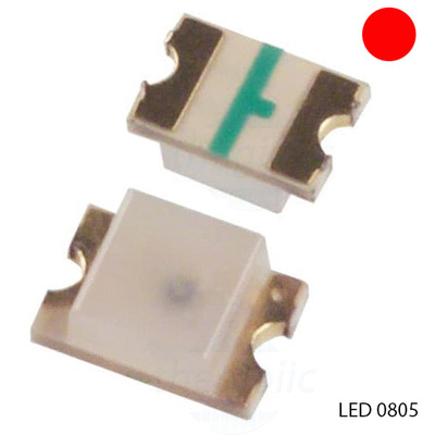 LED Đỏ 0805 Dán SMD Trong Suốt