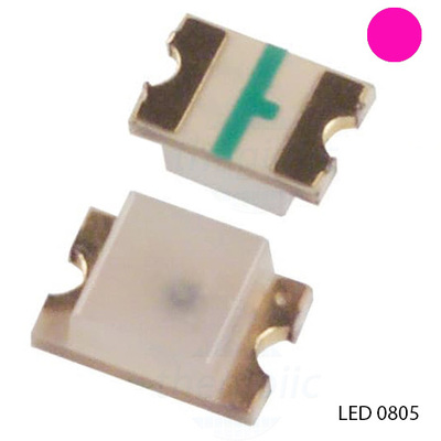 LED Hồng 0805 Dán SMD Trong Suốt