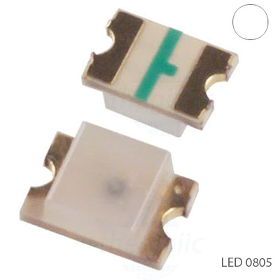 LED Trắng 0805 Dán SMD Trong Suốt