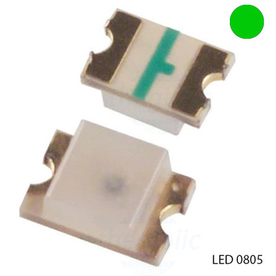 LED Xanh Lá 0805 Dán SMD Trong Suốt