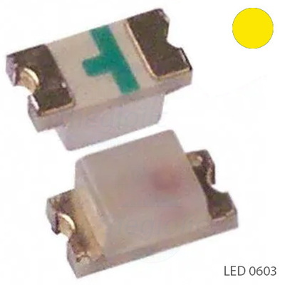 LED Vàng 0603 Dán SMD Trong Suốt Harvatek