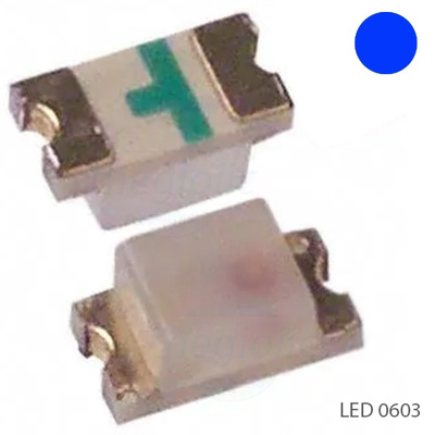 LED Xanh Dương 0603 Dán SMD Trong Suốt Harvatek