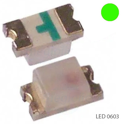 LED Xanh Lá 0603 Dán SMD Trong Suốt Harvatek