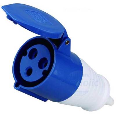 SH-223 Ổ Cắm Công Nghiệp 2P+E 32A 230VAC Xanh Dương