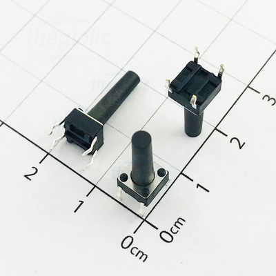 Nút Nhấn 6x6mm Cao 16mm 4 Chân Xuyên Lỗ