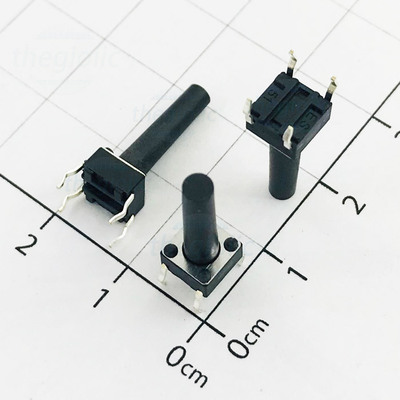 Nút Nhấn 6x6mm Cao 17mm 4 Chân Xuyên Lỗ