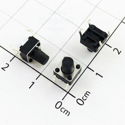 Nút Nhấn 6x6mm Cao 8mm 4 Chân Xuyên Lỗ