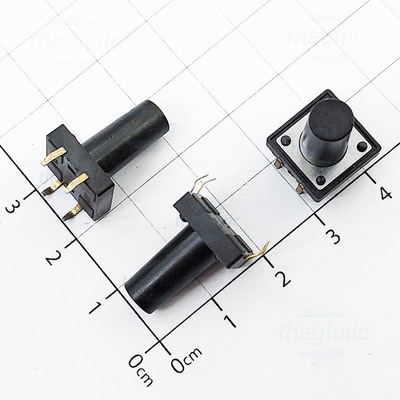 Nút Nhấn 12x12mm Cao 17mm 4 Chân Xuyên Lỗ