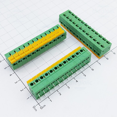 KF142-5.08-12-R Terminal Block 12 Tiếp Điểm Cắm Dây Ngang 5.08mm 250V 10A