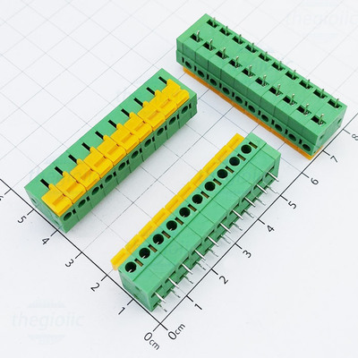 KF142-5.08-10-R Terminal Block 10 Tiếp Điểm Cắm Dây Ngang 5.08mm 250V 10A