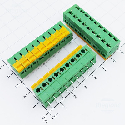 KF142-5.08-9-R Terminal Block 9 Tiếp Điểm Cắm Dây Ngang 5.08mm 250V 10A