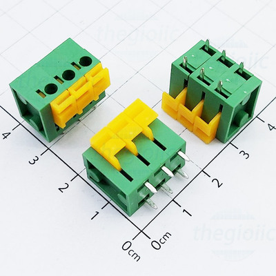 KF142-5.08-3-V Terminal Block 3 Tiếp Điểm Cắm Dây Dọc 5.08mm 250V 10A