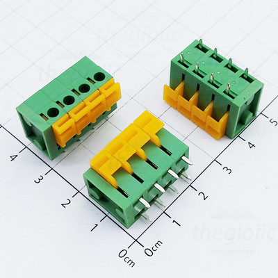 KF142-5.08-4-V Terminal Block 4 Tiếp Điểm Cắm Dây Dọc 5.08mm 250V 10A