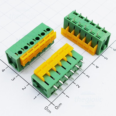 KF142-5.08-6-V Terminal Block 6 Tiếp Điểm Cắm Dây Dọc 5.08mm 250V 10A