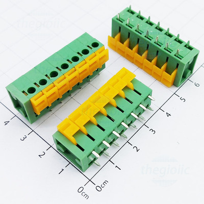 KF142-5.08-7-V Terminal Block 7 Tiếp Điểm Cắm Dây Dọc 5.08mm 250V 10A